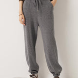 30% Cashmere,70% Merino Wool High Waist Sweatpants