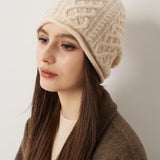 100% Cashmere Unisex Winter Skull Cap