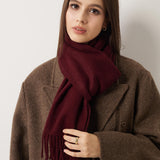 100% Pure Cashmere Scarf Fall Winter Plaid Soft