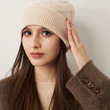 100% Cashmere Unisex Winter Knit Beanie