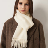 100% Pure Cashmere Scarf Fall Winter Plaid Soft