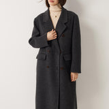 Double-Breasted 100% Merino Wool Pea Coat