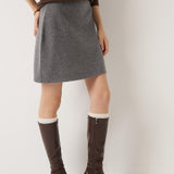 30% Cashmere,70% Merino Wool Bodycon Pencil Skirt