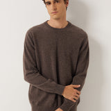100% Cashmere Crew Neck Seamless Knit Sweater