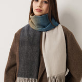 100% Merino Wool Scarf Fall Winter Knitted Scarves