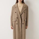 Double-Breasted 100% Merino Wool Pea Coat