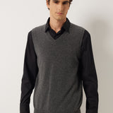 100% Cashmere V Neck Knit Sweater Vest