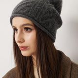 100% Cashmere Unisex Winter Skull Cap