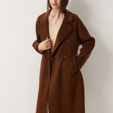 100% Merino Wool Fall Winter Long Pea Coat