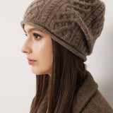 100% Cashmere Unisex Winter Skull Cap