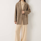 100% Merino Wool Double Breasted Pea Coat