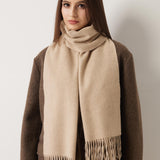 100% Merino Wool Scarf Solid Warm Ultra-Soft