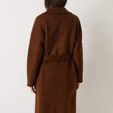 100% Merino Wool Fall Winter Long Pea Coat
