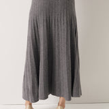 30% Cashmere and 70% Merino Wool Pleated Skirt