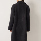 Double Breasted 100% Merino Wool Long Coat