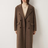 Double-Breasted 100% Merino Wool Pea Coat
