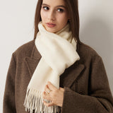 100% Pure Cashmere Scarf Fall Winter Plaid Soft