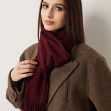 100% Pure Cashmere Scarf Fall Winter Plaid Soft