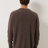 100% Cashmere Crew Neck Seamless Knit Sweater