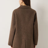 100% Merino Wool Double Breasted Pea Coat