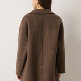 100% Merino Wool Double Breasted Short Coat