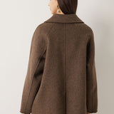 \100% Merino Wool Double Breasted Loose Coat