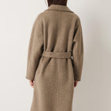 100% Merino Wool Fall Winter Long Pea Coat