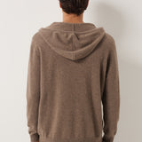 100% Cashmere Hoodies Knit Cardigan Sweater