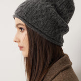 100% Cashmere Unisex Winter Skull Cap