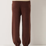 30% Cashmere,70% Merino Wool High Waist Sweatpants