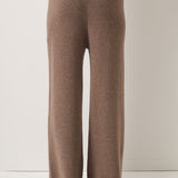 30% Cashmere,70% Merino Wool Wide Leg Sweatpants