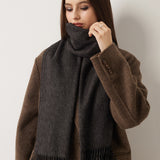 100% Merino Wool Scarf Solid Warm Ultra-Soft