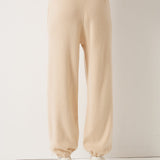 30% Cashmere,70% Merino Wool High Waist Sweatpants