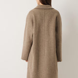 Double Breasted 100% Merino Wool Long Coat