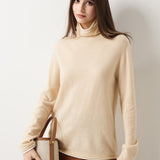 30% Cashmere 70% Merino Wool Turtle Neck Sweater
