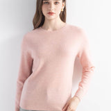 Women's 100% Pure Cashmere Sweater 2025 Fall Winter Crew Neck Long Sleeve Warm Soft Knitted Pullover