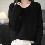 Chanyarn Pull de laine de mérinos de Chanyarn 2025 Automne d'hiver Casual Crewneck Long Sweater en tricot à manches longues à manches longues à manches longues