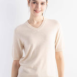 Frauen Merino Wollpullover 2025 Herbst Winter gegen Nacken Kurzarm Erstlinienanschluss bereit zum Tragen nahtloser Strickpullover