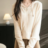 Cardigan de munición larga de manga larga de manga larga de lana 100% merino