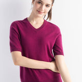 Frauen Merino Wollpullover 2025 Herbst Winter gegen Nacken Kurzarm Erstlinienanschluss bereit zum Tragen nahtloser Strickpullover