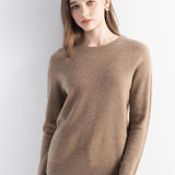 100% 메리노 울 심리스 크루넥 스웨터