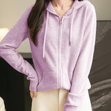 Cardigan de munición larga de manga larga de manga larga de lana 100% merino
