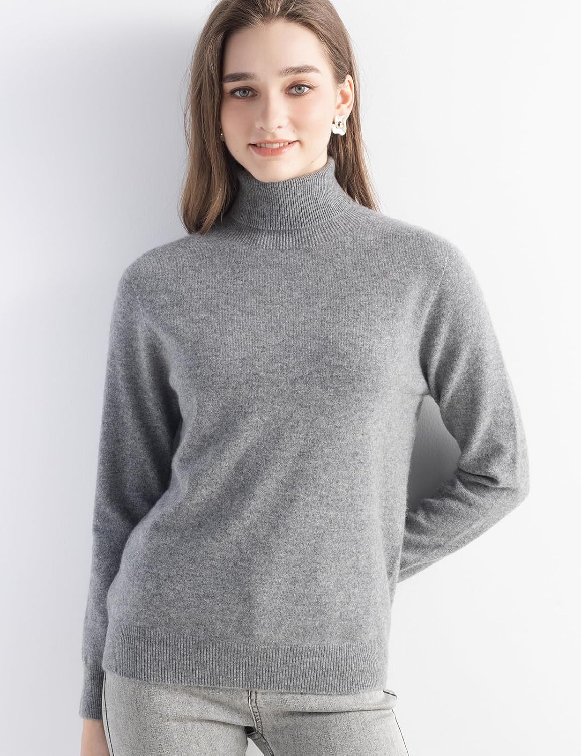 Mongolian Cashmere Turtleneck Sweater