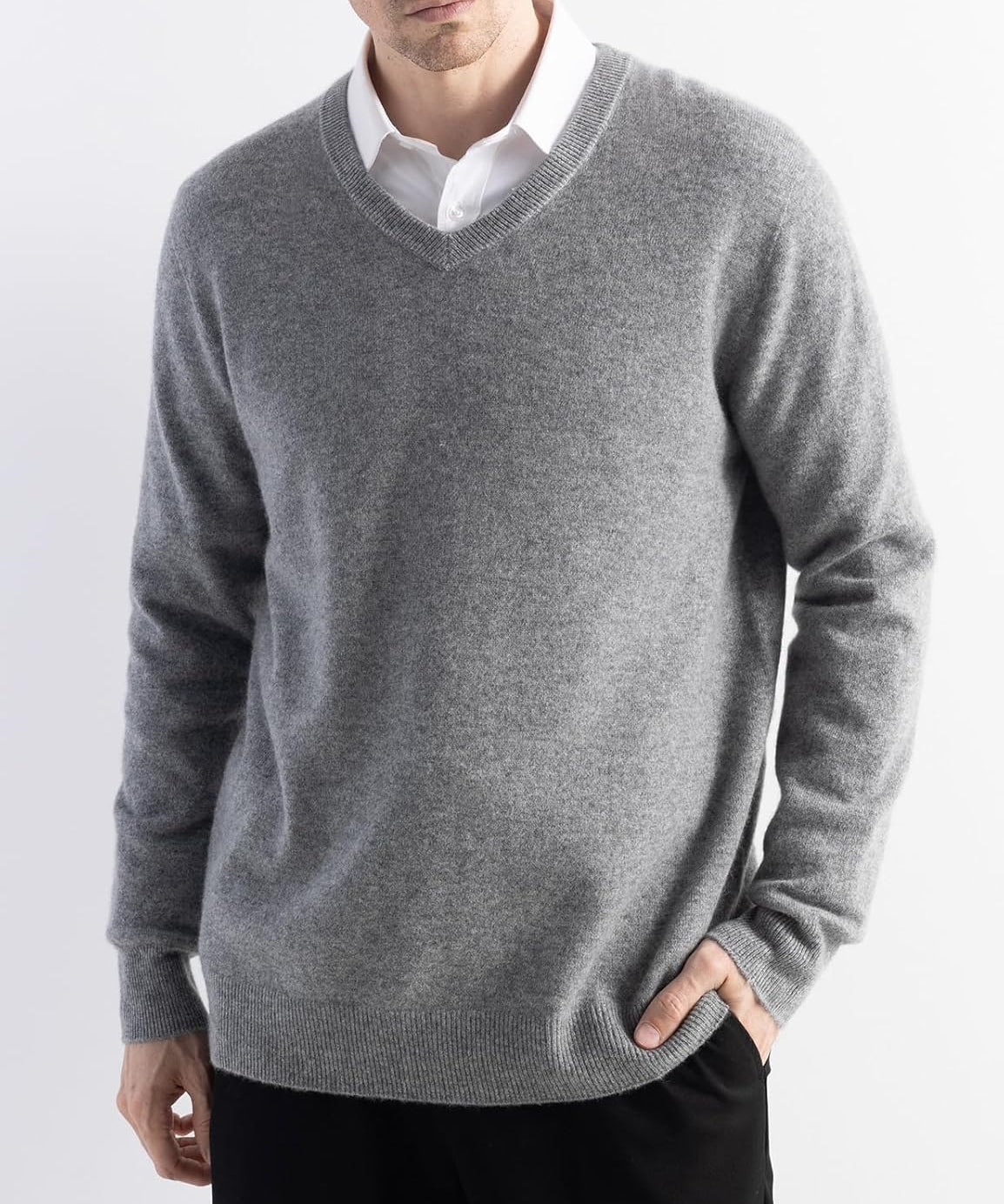 Australian Merino Wool V-Neck Sweater