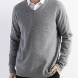 Herren 100% Merino Wollpullover 2025 Herbst Winter Erste Linie Ready to Tragen gegen Nacken Langschläfe nahtloser Strickpullover