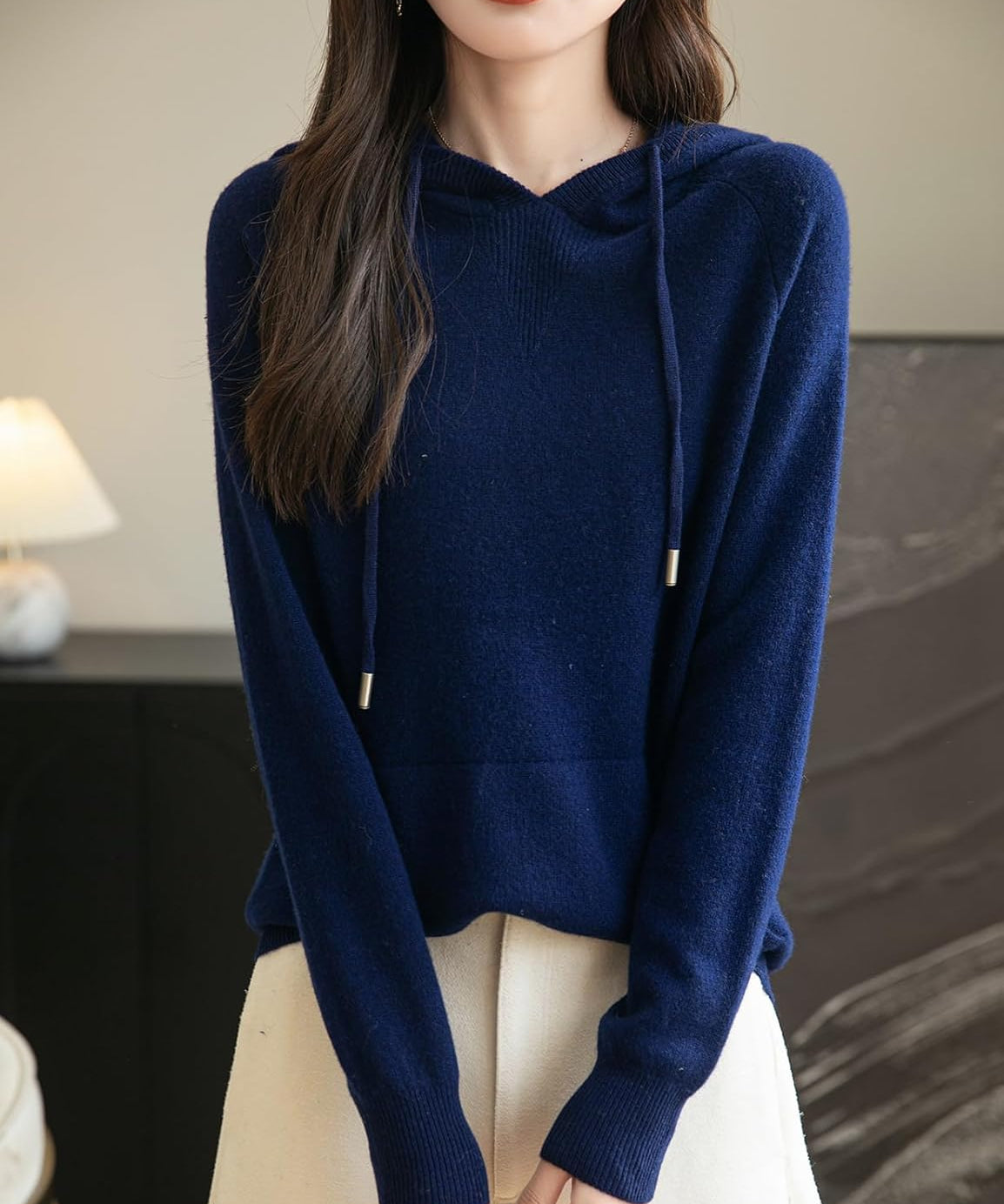 100% Merino Wool Hoodie with Pocket