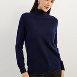 Women's 100% Pure Cashmere Sweater Turtleneck Long Sleeve Warm Soft 2025 Fall Winter Knit Pullover
