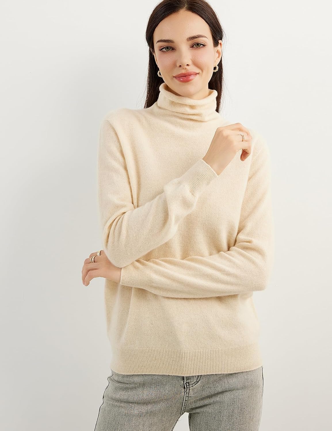 Mongolian Cashmere Turtleneck Sweater