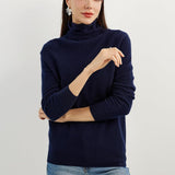 100% Pure Cashmere Women's Sweater Turtleneck Long Sleeve Warm Soft 2025 Fall Winter Knit Pullover
