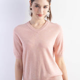 Frauen Merino Wollpullover 2025 Herbst Winter gegen Nacken Kurzarm Erstlinienanschluss bereit zum Tragen nahtloser Strickpullover